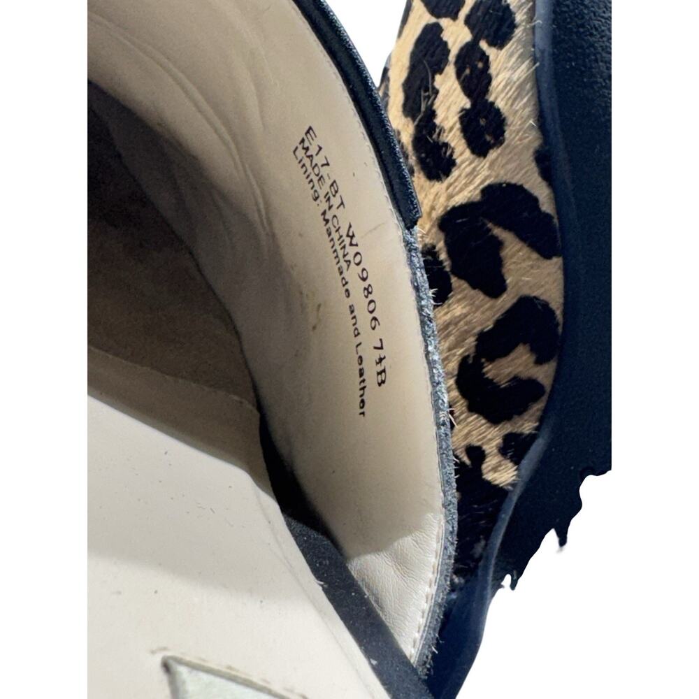 Cole Haan Women's 7.5 Piper Leopard Print Calf Hair Mules Elegant Wedding Guest - Picture 3 of 12